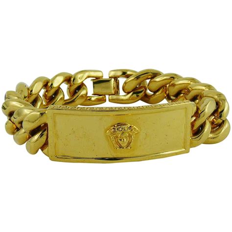 versace gold bracelet for men|Versace goldtone bracelet.